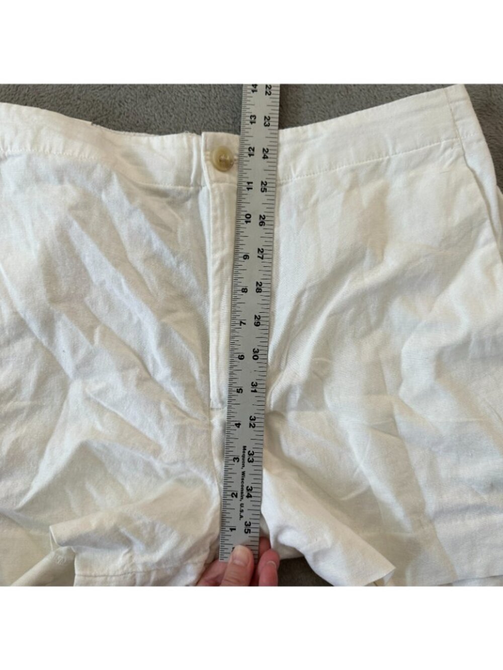 NWT Banana Republic Factory 2026 White Linen Blend Shorts Women's LARGE - Picture 6 of 8